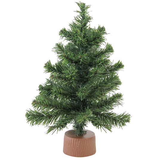 12" Unlit Mini Canadian Pine Artificial Christmas Tree